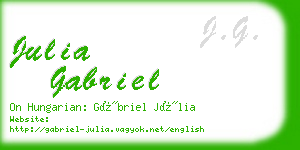 julia gabriel business card
